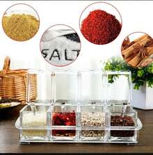 Crystal Spice Container Set - Grey - View 1