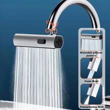 1pc Multi-Function Faucet Adapter - Suitable For Bathroom Sink Faucet, Kitchen Sink Faucet Replacement Parts, Household Essential - Silver - View 11