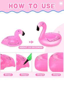 6pcs Diamond Ring Shaped Inflatable Drink Holder, Inflatable Ring Float, Diamond Ring Pool Drink Cup Holder, Single Person Pool Party Supplies, Pool Party Decoration, Suitable For Pool Party, Bachelorette Party And Beach Pool Party Decoration. - Multicolor - View 8