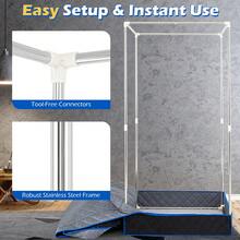 GOFLAME Large Steam Sauna Box 88 X 88 X 180 CM Sauna Tent With 3L Fast-Heat Steamer 15-Level Temperature Home Spa With Remote Control Foldable Chair & Mat - Blue - View 10