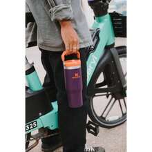 NEW 2026 IceFlow 2.0 Flip Straw Tumbler With Handle 14 Oz Twist On Lid And Flip Up Straw Leakproof Bottle Insulated Stainless Steel BPA- Soft Orchid - 柔和蘭花香型 + 14 盎司 - 查看 8