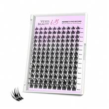 VEYESBEAUTY VB-Camellia Cluster Lashes Individual Eyelash Extensions Multi-Layered Lashes Delicate Artificial Mink Eyelashes Beginner's Trick: 5-Second DIY Eyelash Extensions In Various Lengths For Self-Application At Home - View 6