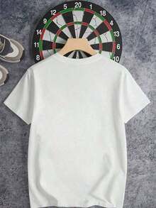short-sleeveRound Neck Camiseta informal de talla grande con estampado de leopardo y corazones.Algodón premium, corte holgado, transpirable, estilo casual, estampado llamativo. Blusas Para Mujer Casual100% Cotton - Blanco - Ver 4