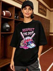 Women's T-shirt Vintage Camiseta de manga corta con cuello redondo suave y casual de verano para mujer, estilo rugby, estilo universitario, tops para salir, algodón, vintage, estilo callejero europeo y americano, casual deportivo, estilo unisex, estilo casual urbano, tops bonitos, generación Z, curvas, ropa Y2K, camisetas divertidas, tops para damas, conjuntos de vacaciones para mujeres, top lindo, camiseta gráfica, conjuntos de primavera, camisetas holgadas, ropa de calle retro, estilo de los 90, estilo de los 2000, subcultura, top negro, tops blancos, conjunto de fiesta de los 90. Estilo gótico de moda - Negro - Ver 7