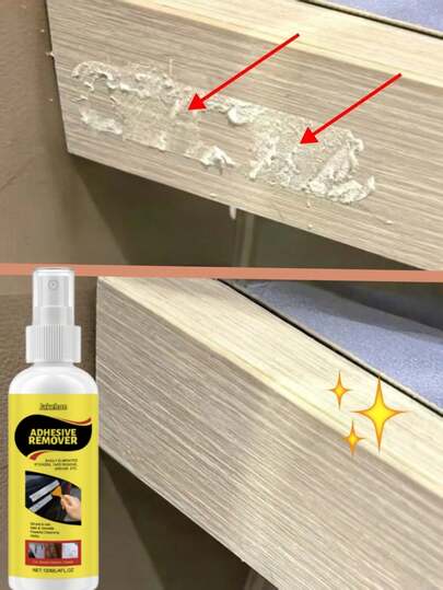 1pc/100ml Sticker Remover Is A Cleaning Essential Specially Designed For "Stubborn Adhesive Residues And Leftover Stickers". It Precisely Dissolves Various Types Of Adhesives, Double-Sided Tapes, Car Decals, Labels, And Wall Glue Marks. From Car Bodies To Home Surfaces, It Effortlessly Achieves "Zero Adhesive Residue", Restoring The Original Cleanliness And Luster Of Items. Suitable For Most Surfaces Including Metal, Glass, Lacquer, Ceramic Tiles, Wood, And Plastic, This Truly Versatile Cleaning Product Is A Must-Have Household Cleaning Tool.