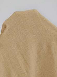 Ontre 2026 Falda asimétrica de mujer para primavera/verano, tela de lino suave a la piel, con ribete de color contrastante, atuendo elegante y moderno para invitada de boda, con sensación de lujo romántico minimalista francés, estilo urbano chic de oficina casual, estilo vintage de alta gama discreto, atuendo de alta calidad para aeropuerto/crucero, esencial para festival de Oriente Medio, tela premium versátil para todas las estaciones, falda de mujer para boda, uso en vacaciones/playa/oficina - Caqui - Ver 8