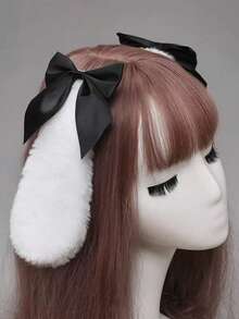 Kẹp tóc tai mèo, phụ kiện đội đầu cho lễ Phục sinh, hóa trang, tiệc tùng, phong cách Lolita, kẹp tóc tai mèo bông xù, phụ kiện tóc, trang trí Halloween. - Nhiều màu - Xem 2