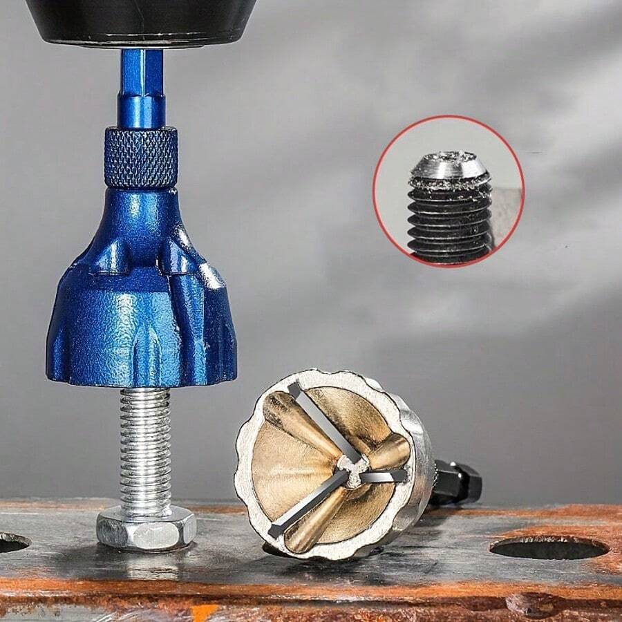 2pcs Portable Thread Repair Tool, Multi-Functional Deburring Tool - Chamfering, Outer Grinding, Sharpening, Suitable For Screw Repair And Metal Burr Treatment