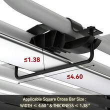Canasta de techo resistente Global - Portaequipajes de acero para techo de 64" x 39", capacidad de 200 lbs, soporte para equipaje con extensión y red impermeable para carga, para SUVs, camionetas y autos. - A - Ver 7