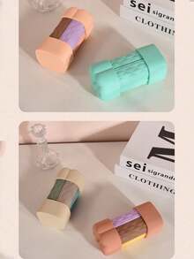 1 pieza (color aleatorio) Juego de botellas recargables de silicona de 4 en 1 para viajes, dispensador conveniente de champú y gel de baño - Multicolor - Ver 11