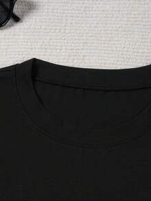 Nuevo Regalo de Verano para el Día de la Madre: Camiseta de Algodón para Mujer, Lavable aáquina, Ropa Festiva para Honrar a Mamá, Camiseta Estampada Cómoda, Top de Manga Corta, Camiseta para, Almacén Local, Mejor Regalo para Novia o Hermana - Camiseta Vintage de Estilo Urbano Unisex de Algodón Suelto de Manga Corta y Cuello Redondo - Negro - Ver 4
