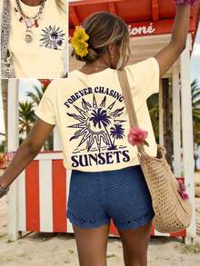 Atuendos de vacaciones, primavera, ropa de resort para mujeres, atuendos de primavera para mujeres Playeras Deportivas Para Mujer - Estilo - Ver 6