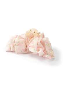 Trivaya 1pc Elegant Floral Mesh Bow Decor Hair Claw Clip, Large Retro Hair Clip, Ponytail Holder, Suitable For Women And Girls, Hair Clip, Hair Accessory, Hair Claw Clip, Hair Decoration, Autumn/Winter Holiday Outfit Accessory Summer Outfits Hair Clips - Multicolor - View 2