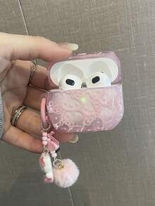 SANRIO 1 hộp đựng tai nghe Bluetooth KT Cat & Apple màu hồng - Hồng - Xem 3