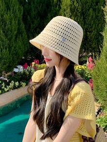 1pc Women Casual Polyester Bucket Hat, Versatile For Daily And Outdoor Use - Multicolor - View 9