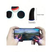 10pcs/20pcs Breathable Anti-Sweat Finger Sleeves, Comfortable & Precise, Enhance Gaming Experience, Elastic/Odor-Resistant/Good Conductivity - Multicolor - View 11