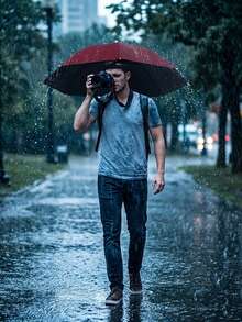 免手持伞帽，可折叠遮阳伞，钓鱼伞，超大园艺遮阳/雨伞，农业遮阳伞帽，防水防紫外线遮阳伞，适合户外防晒和钓鱼，适合春夏季节，适合作为伴娘礼物、海滩露营婚礼礼物、女士礼物、母亲礼物 - 伞/折叠伞/旅行伞 - 多色 - 查看 6