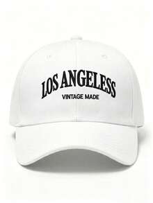 Mũ lưỡi trai unisex thêu chữ "LOS ANGELES" màu trắng kiểu Y2K, thoáng khí, thích hợp cho nữ và nam, kiểu mũ trucker, đa năng cho trang phục thường ngày ngoài trời, phù hợp cho mùa xuân và mùa thu, món quà hoàn hảo cho gia đình và bạn bè. - trắng - Xem 8