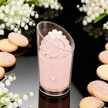 Slanted Rim Round Cups, Mousse Cups, Pudding Cups, Dessert Cups, Suitable For Weddings, Holidays, Parties, Reusable, Hand Wash Only, Suitable For Various Occasions - Birthday, BBQ, Wedding, Dinner Party, Valentine's Day - Multicolor - View 5
