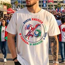 North America 2026 Tshirt, Soccer Cup Shirt, Soccer World Tournament 2026 Tee, Cup 2026 Tee, Football Cup Hoodie, Soccer Shirt, Game Day Tee - Màu trắng (Chỉ áp dụng cho kiểu phối đen trắng) - Xem 8