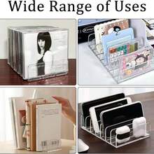 Vowcarol Transparent Acrylic CD Storage Box, Holds Up To 14 Standard CD Cases, For Media Rack Storage And Organization - Multicolor - View 10