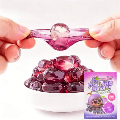 Gummy Glow 230g Box With 45-55pcs Individually Wrapped Chewy Candies,8.11oz,Made With Real Juice,Fun To Peel, Perfect For Sharing, Party Favors & Gifts
