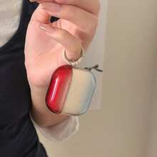 Korean Style Translucent Ombre 3-Color Hanging Loop Earphone Case Compatible With Airpods 4th Gen, Cute Earphone Cover Compatible With Apple 2/3/Pro 3, Pro 2, Spring/Summer Earphone Case, Birthday/Holiday Gift - Multicolor - View 8