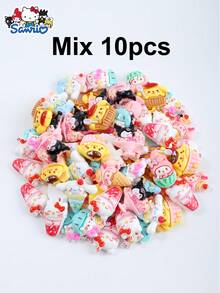 SANRIO 10/20个Hello Kitty可爱卡通装饰品，适用于珠宝制作、手机壳装饰、2D卡通景观水族箱装饰及其他DIY材料 - Charms - 查看 12