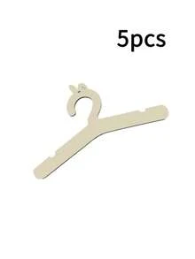5 chiếc móc treo quần áo trẻ em hình tai thỏ và gấu dễ thương, tự làm từ gỗ tự nhiên, dùng để sắp xếp quần áo trong tủ đồ của bé. - Nhiều màu - Xem 10