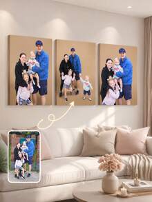Bộ 3 tranh canvas treo tường tùy chỉnh, tranh poster không khung cá nhân hóa, tranh canvas có khung trang trí trong nhà thoải mái, quà lưu niệm đám cưới, quà tặng Ngày của Mẹ, quà kỷ niệm tốt nghiệp, quà tặng kỷ niệm cá nhân hóa, phù hợp cho đám cưới, Ngày của Mẹ, Ngày của Cha, mùa tốt nghiệp, sinh nhật, trang trí phòng, sản phẩm tùy chỉnh, trang trí phòng ngủ, quà tặng tùy chỉnh, tranh ảnh, hình ảnh, tranh treo tường có khung, quà tặng bạn thân, quà tặng gia đình, quà sinh nhật, quà tặng cho bạn trai, bạn gái, gia đình, cặp đôi, bạn bè, trang trí nhà cửa trang nhã. - Nhiều màu - Xem 2