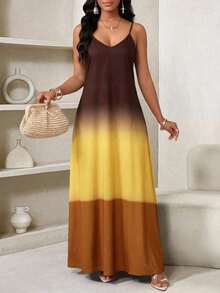 Lady Vestido largo con estampado de leopardo para mujer, estilo bohemio, sin espalda, holgado, vestido maxi suelto sin tirantes para cumpleaños, eventos, vacaciones, vestidos casuales, vestidos boho/bohemia/boho, top halter, ropa africana para mujer - Multicolor 7 - Ver 4