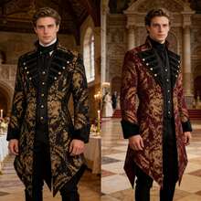 Men Cosplay Clothing - Red Punk Jacket - View 2