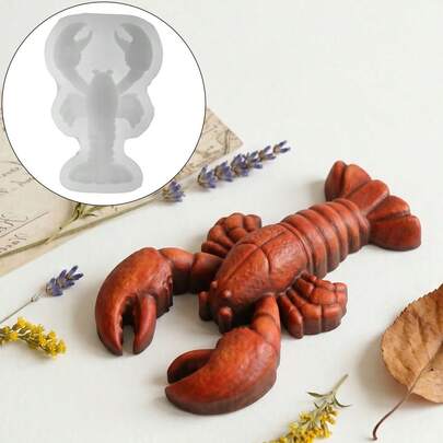 3D Lobster Pendant Mold, DIY Clay Craft Silicone Mold For Wall Decor, Desktop Ornament
