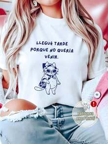 Camiseta holgada para mujer, estampada con los colores del escudo nacional y la bandera de México, ideal para la selección nacional. - Blanco - Ver 1