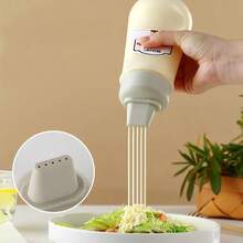 1/2pcs Squeezable Sauce Bottles, Suitable For Salad, Ketchup, Honey, Jam, Material, Kitchen Squeeze Sauce Bottle, Oyster Sauce Dispenser - Multicolor - View 1