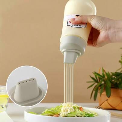 1/2pcs Squeezable Sauce Bottles, Suitable For Salad, Ketchup, Honey, Jam, Material, Kitchen Squeeze Sauce Bottle, Oyster Sauce Dispenser