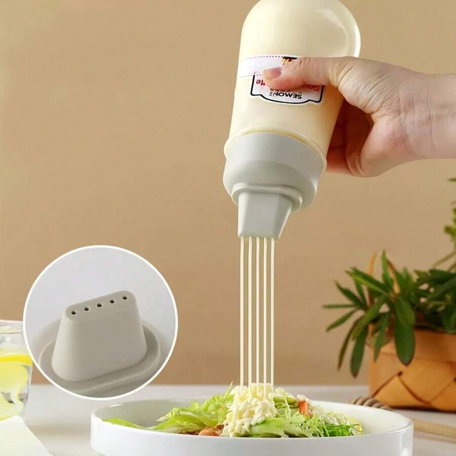 1/2pcs Squeezable Sauce Bottles, Suitable For Salad, Ketchup, Honey, Jam, Material, Kitchen Squeeze Sauce Bottle, Oyster Sauce Dispenser - Multicolor - View 1