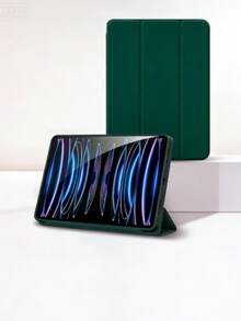 TenYide 书本式平板电脑保护套，多角度折叠支架，兼容 GalaxyTab/LenovoTab/LenovoXiaoxin PAD/LenovoIdea Pad/MatePad/HonorPad/XiaomiPad/RedmiPad 等平板电脑型号，皮革保护套也兼容 iPad A16 2025、Air 11/13、M3 2025、Mini 7 A17、Pro 2024、Air 11/13、M2 2024、Pro 11/13、M4 2024、Pro 12.9、7/8/9 代、10.2、10 代、10.9、Air 4/5、10.9、Pro 11、4/5/6 代、Mini 6，多角度折叠支撑，防摔防震 - 墨綠色 - 查看 4