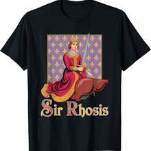 Sir Rhosis Funny Gen Z Brainrot Meme Raunchy Humor Slang Gag T-Shirt - Black - View 1