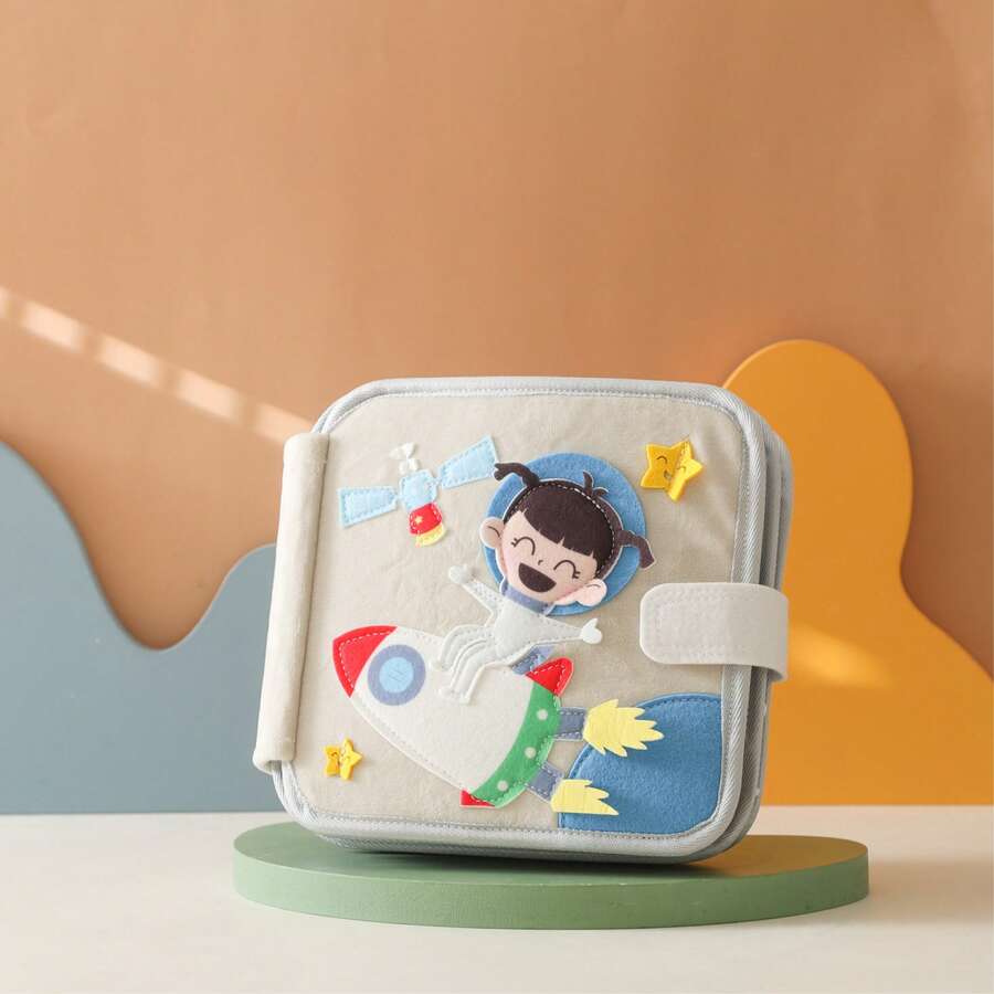 Baby's Early Cloth Book, Enhance Baby's Cognitive Ability, Colorful Cloth Book - Captivating Visual And Auditory Training With Cartoon Animal Tails, Soft Polyester, Children's Learning Toy, Durable Anti-Tear Waterproof Early Education Cloth Book, Stimulate Baby's Tactile And Visual Cognitive Awakening, Suitable For Christmas, Birthday And Other Holiday Gifts!