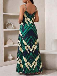 Lady Vestido largo con estampado de leopardo para mujer, estilo bohemio, sin espalda, holgado, vestido maxi suelto sin tirantes para cumpleaños, eventos, vacaciones, vestidos casuales, vestidos boho/bohemia/boho, top halter, ropa africana para mujer - Multicolor 8 - Ver 2