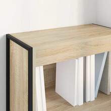 vidaXL Bücherregal Sonoma 60 x 30 x 86,5 cm Holzwerkstoff Wohnzimmer- und Arbeitszimmermöbel, Wohnzimmerschränke und Bücherregale, Möbeldekorationen, Vitrine für Figuren und Sammlerstücke - Braun - Übersicht 3