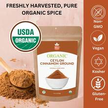 SPICY ORGANIC Ceylon Cinnamon Powder, 1 Lb – Pure  Freshly Ground From Sri Lanka, USDA Certified Organic, Non-GMO, Gluten-Free  Kosher, Perfect For Baking, Cooking, Drinks  Seasoning - SO-CCPW-16OZ - View 4