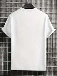 Camiseta de Algodón 100% para Hombre - Manga Corta, Cuello Redondo, Estampado Digital, Cómoda para Todas las Estaciones, Lavable a Máquina, Ideal para Salidas Diarias, Cuello Redondo, Diseño Circular, Camiseta Casual de Verano Tshirt Muscle Freaks Mafalda estilo Cartoon Mujer Feliz100% Cotton - Blanco - Ver 2