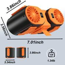 Manejar ventiladores - Naranja negro - Ver 1