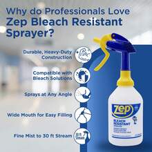 Zep New Bleach Resistant Professional Sprayer 20 Bottle 32 Ounces - 30 Foot Spray, Adjustable Nozzle - Màu A - Xem 3