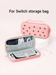 1个红色爱心花朵图案保护壳/保护套，兼容Switch2 (2025)、Switch NS、Switch OLED、Switch Lite，Switch2/Switch配件，全套包含收纳袋和游戏卡盒，Switch玩家的最佳礼物 - 彩色 - 查看 13