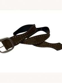 Vintage Western Rivet Belt,Y2K Boho Style,For Jeans Dresses,Adjustable Buckle - Multicolor - View 4