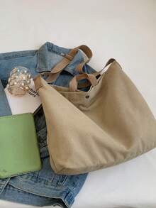 Large Capacity Vintage Women's Tote Bag, Lightweight Multi-Pocket Hobo Bag, Fashion Commuter Shoulder Bag, Portable Shopping Bag, Suitable For Girls, Women, College Students, Young Professionals And White-Collar Workers. Ideal For Office, University, Work, Business, Commuting, Shopping, Dating, Outdoor Activities, Travel, Hiking And More, Also A Perfect Gift For Women. - Multicolor - View 9