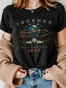 Women T-Shirts - Black - View 1